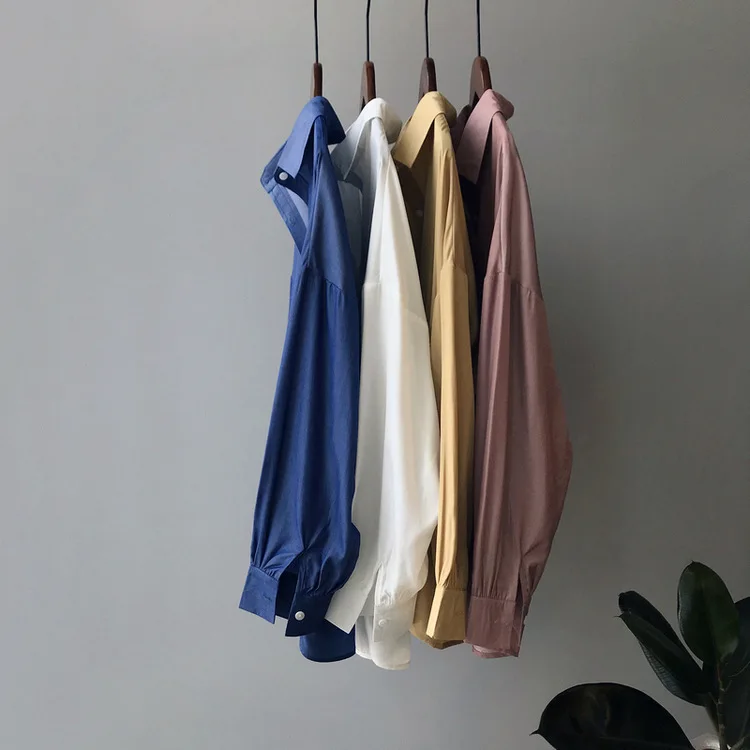 Женские летние блузки с отложным воротником весенние женские топы и свободные