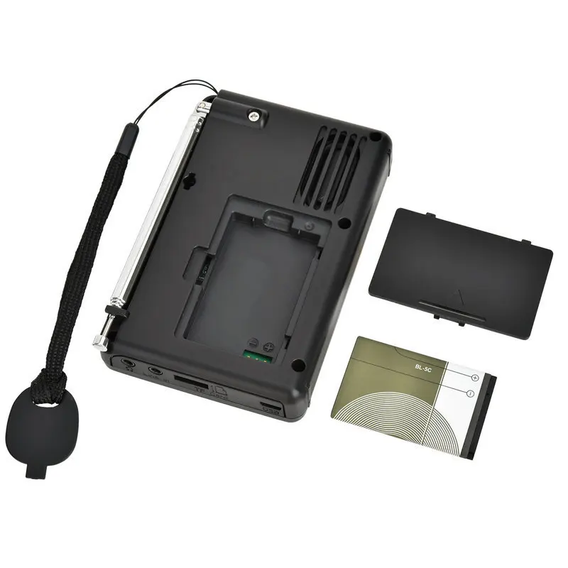 

K-603 Three Languages Display Portable FM Card Digital Radio HIFI Sound Quality Bluetooth 5.0 Radio For Laptops, Mobile Phones