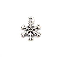 200pcs alloy christmas snowflakes charms pendants diy making handmade finding jewelry 13x18mm a 654