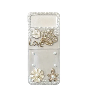 Case for Galaxy Z Flip 3 5G 3D Handmade Sparkle Stunning Stones Crystal
Diamond Bling Glitter Phone Case for Samsung Galaxy