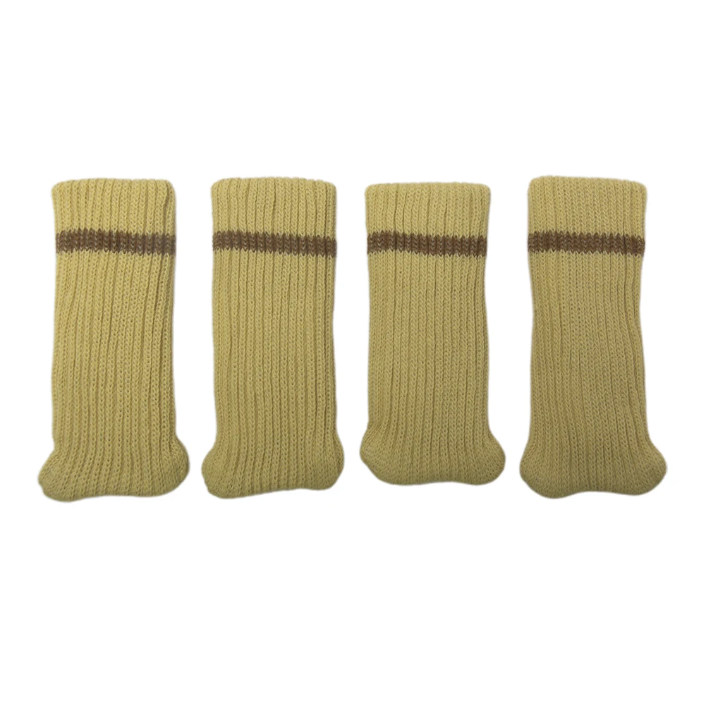 4pcs Protector Table Chair Leg Socks Cover Floor Protection Knitting Thicken Anti-slip Furniture Feet Sleeve