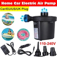 new electric air pump potable inflatable pump compressor for mattress swimming pool fast air filling inflator blower 3 nozzles