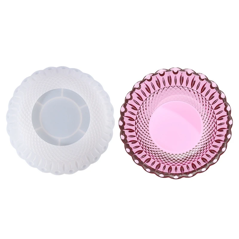 

T84B Fruit Storage Tray Epoxy Resin Mold Dish Bowl Plate Silicone Mould DIY Craft Jewelry Holder Box Decorations Casting Mold