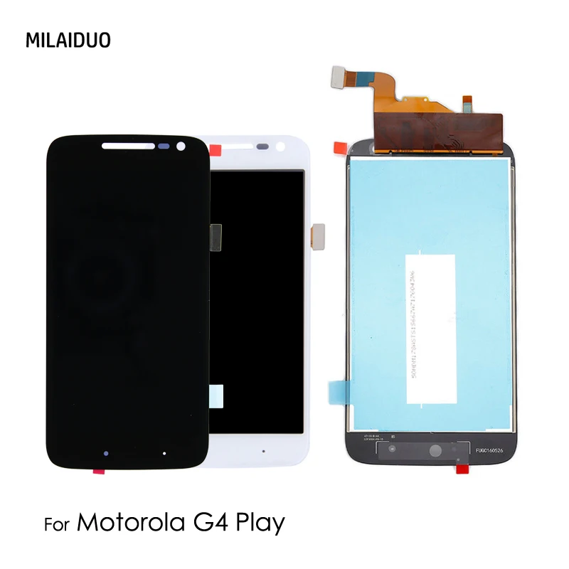 

LCD Display For Motorola Moto G4 Play XT1603 XT1601 XT1602 Touch Screen Digitizer Assembly Replacement Black White No/with Frame