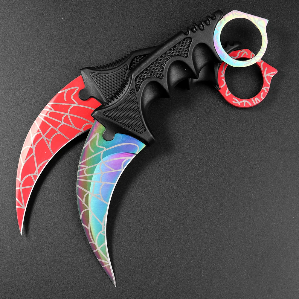 Cs Go Strike Counter Claw керамбит нож для шеи фиксированное лезвие с ножнами тигровый зуб