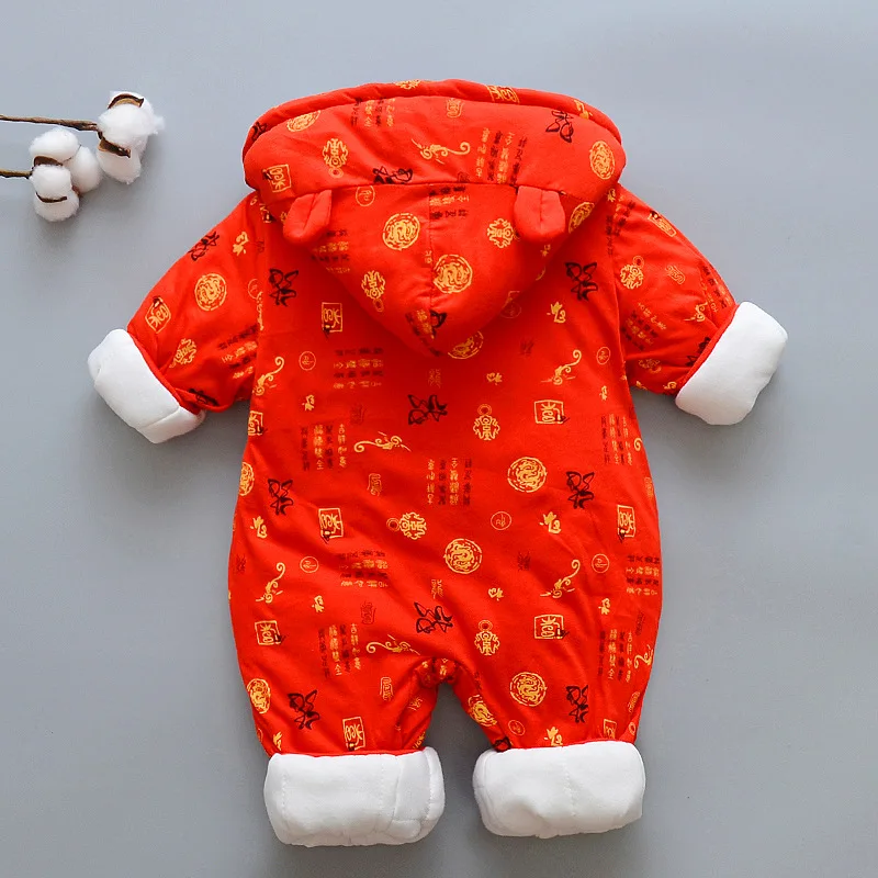 Теплый костюм для новорожденных одежда в китайском стиле Тан маленьких