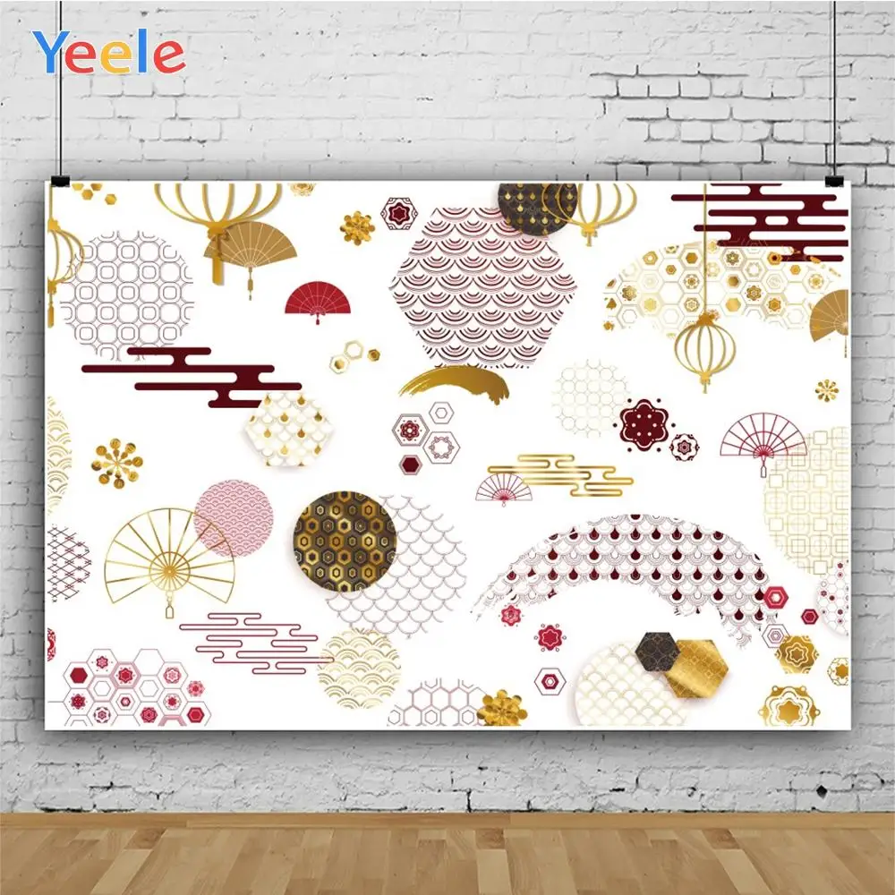 Yeele Простой японский цветок облако узор Ткань свадебный портрет фотографии фоны
