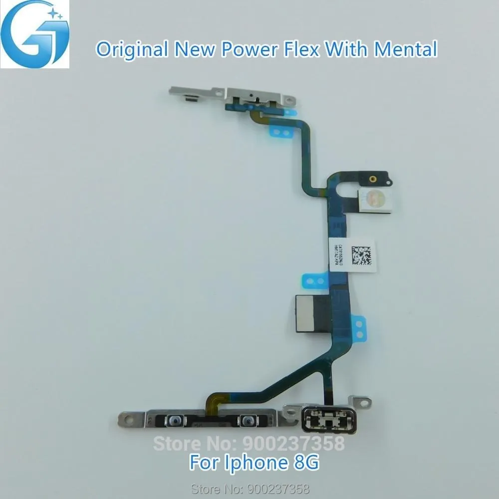 

100% Оригинальный Новый гибкий кабель питания для iPhone5S 6P 7P 8G 8P XRLight переключатель управления вспышкой металлический кронштейн запчасти