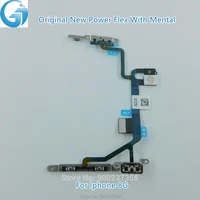 100 original new power flex cable for iphone5s 6p 7p 8g 8p xrlight flash on off switch control metal bracket parts