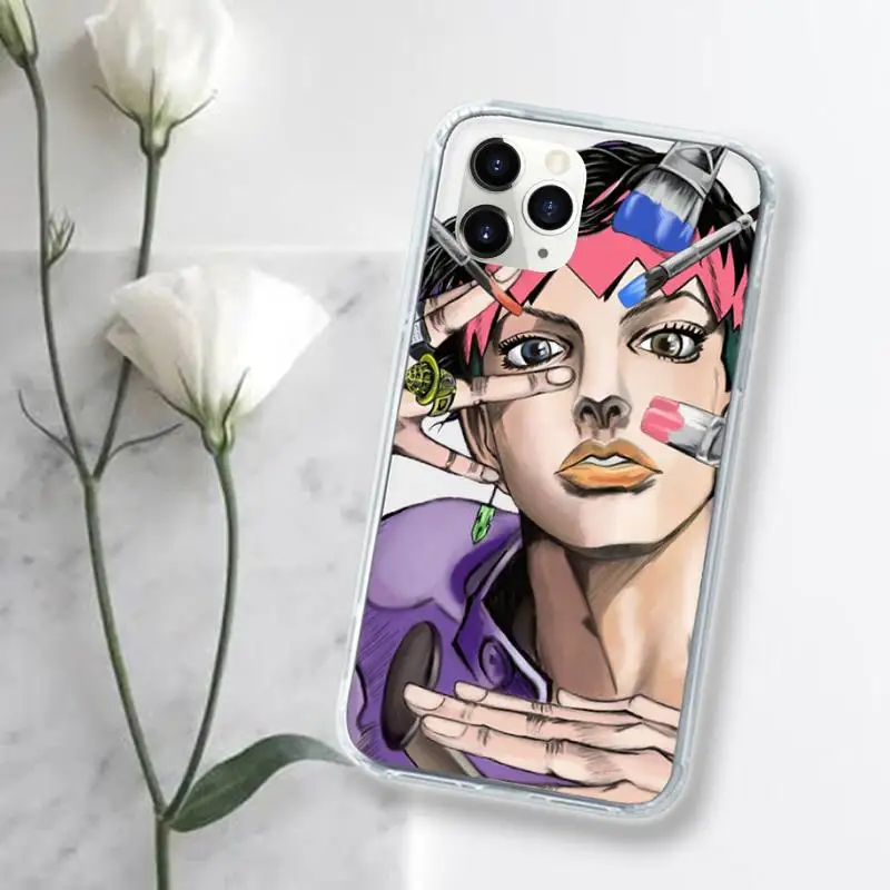 

Jojo Anime Bizarre Adventure Phone Case Transparent for iPhone 11 12 mini pro XS MAX 8 7 6 6S Plus X 5S SE 2020 XR