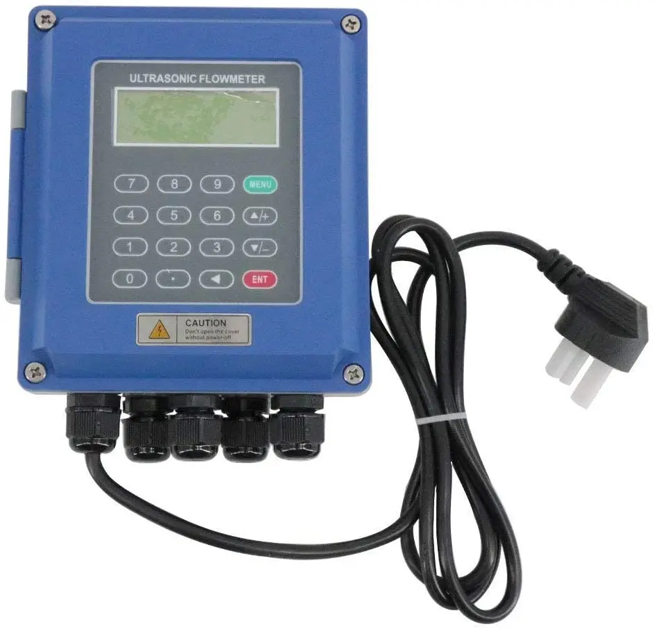 

TUF-2000B Wall Mounted Digital Ultrasonic Flowmeter Flow Meter with High Temp Medium Size Transducer TM-1-HT DN50mm-DN700mm