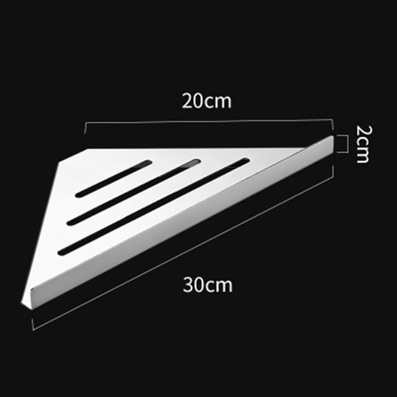 

Triple-cornered Bathroom Shelves Stainless Steel Shower Corner Shelf Shampoo Storage Rack Bathroom Basket Holder