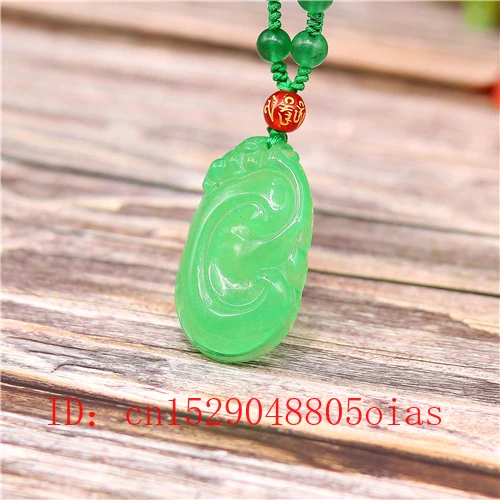 Натуральный Зеленый Изумрудный нефрит Ruyi кулон ожерелье Jadeite ювелирные изделия