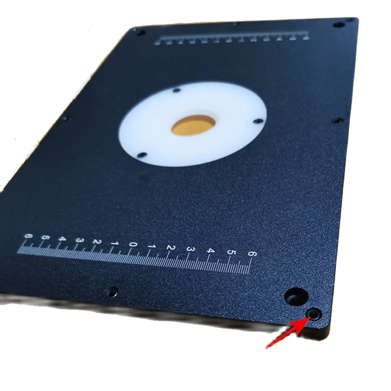 

Blank and Customizable Aluminum Router Table Insert Plate High Precision Trimming Machine Flip Plate For Woodworking Benches