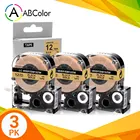 Для печатающей головки Epson SM12ZW лента 12 мм LK-4KBP LC-4KBP черный золотистого и запечатанных лент для принтера лента для принтера для Epson King Джим ярлык Tepra чайник