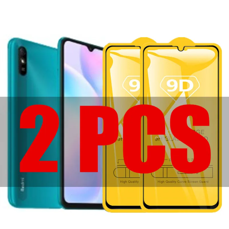 

2Pcs 9D Glass for Xiaomi Redmi 9A Protective Glass on for Xiomi Redmi 9A 9 A Redmi9A 6.53" M2006C3LG Screen Protector Film