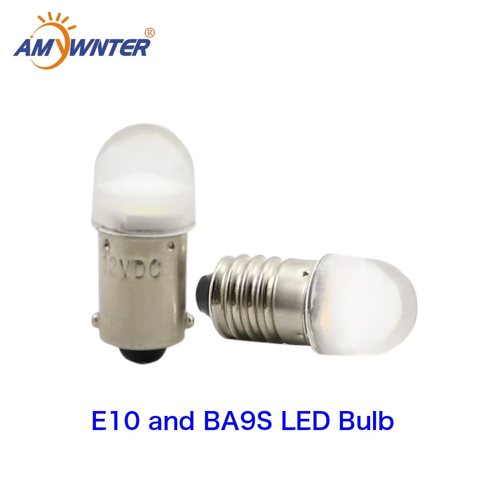 

Amywnter T4w Ba9s Led E10 Bulbs Direct Selling 12v 24v 2835 smd chip Instrument Lights Light Source Car-styling
