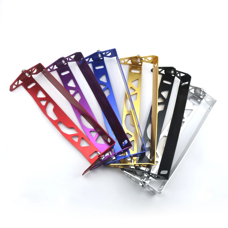 

Per Automobile general refitting JDM license plate shelf colorful license plate decoration frame alumin universale