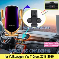 car mobile phone holder for volkswagen vw t cross 2018 2019 2020 stand charge telephone bracket air vent accessories for iphone