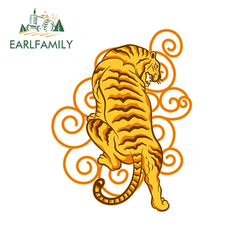 

EARLFAMILY 13 см x 9,9 см для японского золотого тигра наклейка на доску для серфинга на окошко RV устойчивая к царапинам забавная Автомобильная наклейка