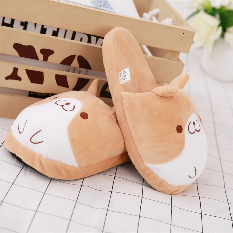 Милый плюшевый корги 26 см теплый зимний мультяшный для взрослых и детей