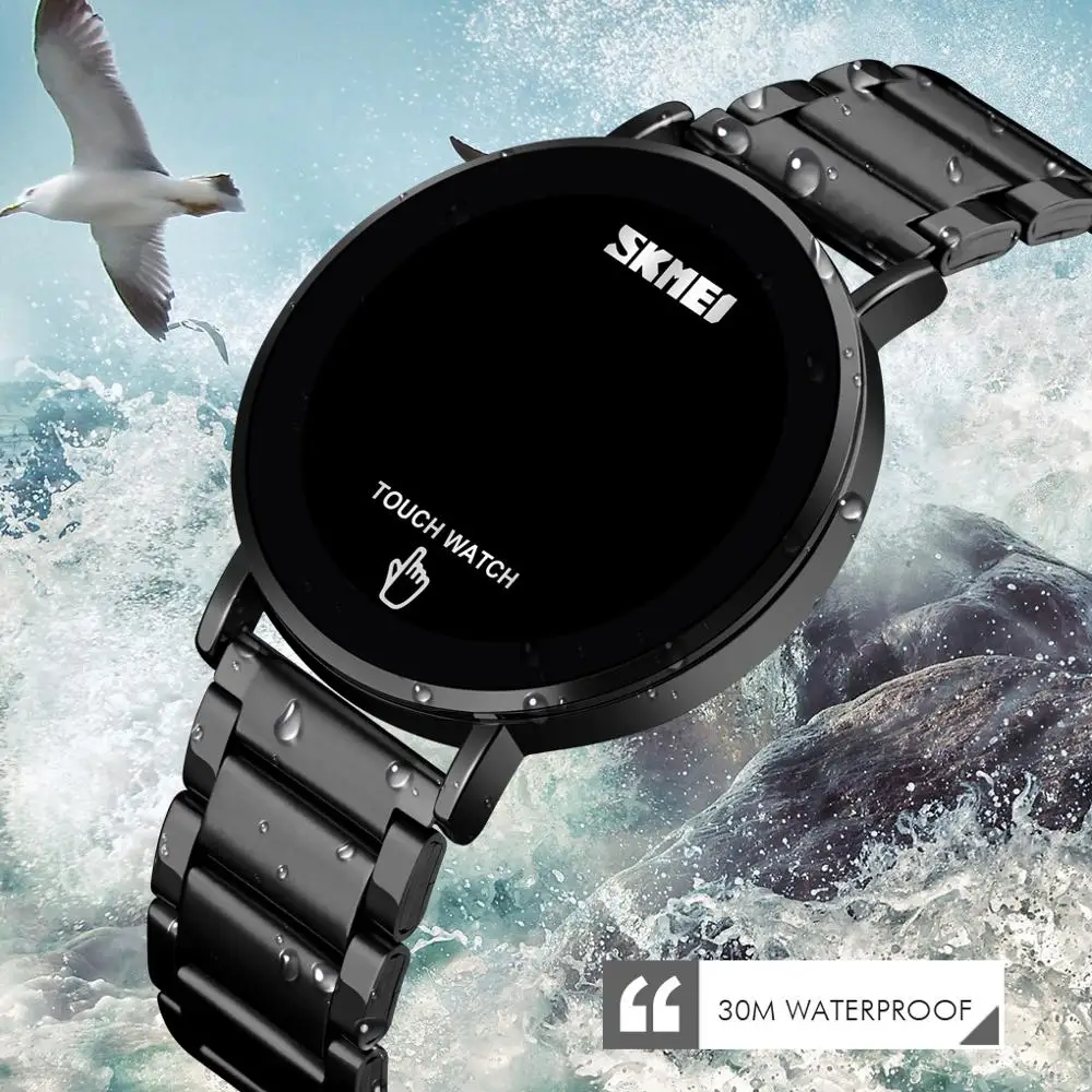 

Digital Sport Watch For Men Brand SKMEI Watches Luxury Stainless Steel Business Men's Watches LED Display Electronic Wristwatch