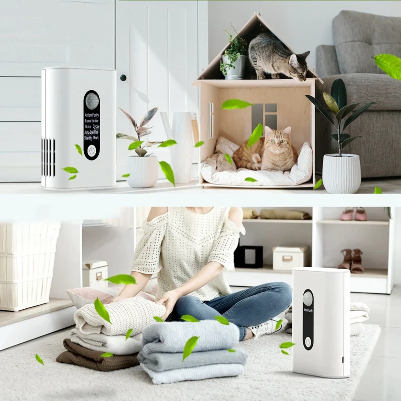 

XD09 Portable Ozone Generator Air Purifier Disinfection Machine Smart Sensor Formaldehyde Air Purifier Home