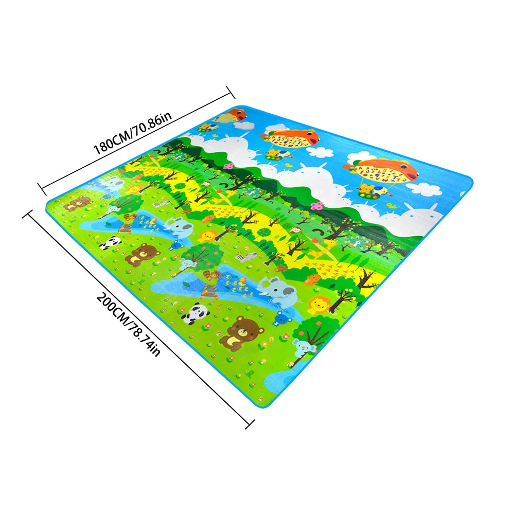 

Baby Play Mat Thick Crawling Mat Double Surface Baby Carpet Rug Forest Botanical Garden Developing Mat For Children Game Pad