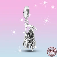 hot sale silver color color god of death charm beads fit original pandora bracelet pendant necklace jewelry