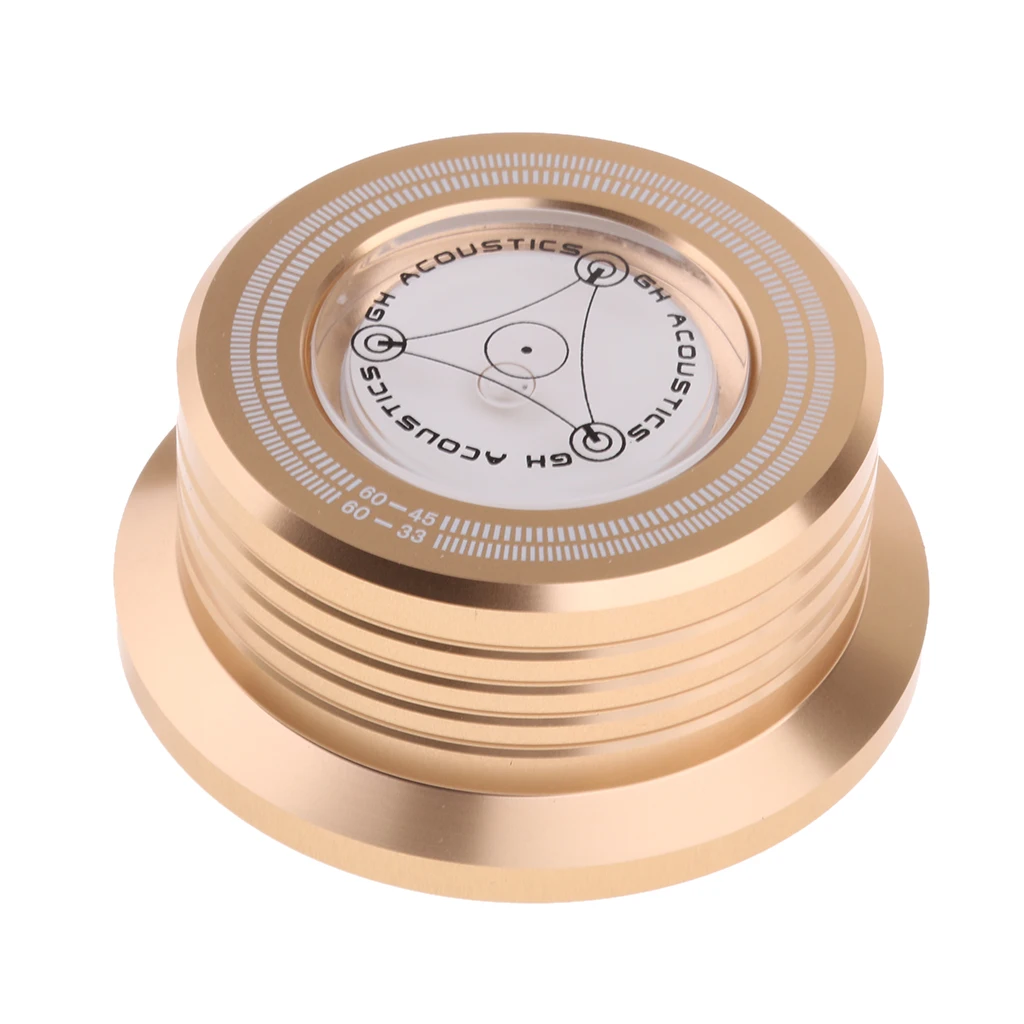 

Aluminum Record Weight LP Disc Stabilizer Turntable Vinyl Clamp non-magnetic aluminium alloy non-slip design