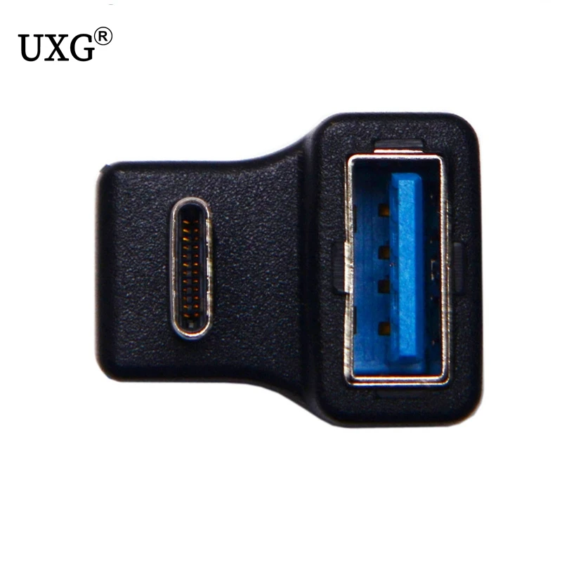 USB 3 0 Тип-C OTG с крышкой вверх/вниз кабель адаптер Тип C USB-C конвертер для