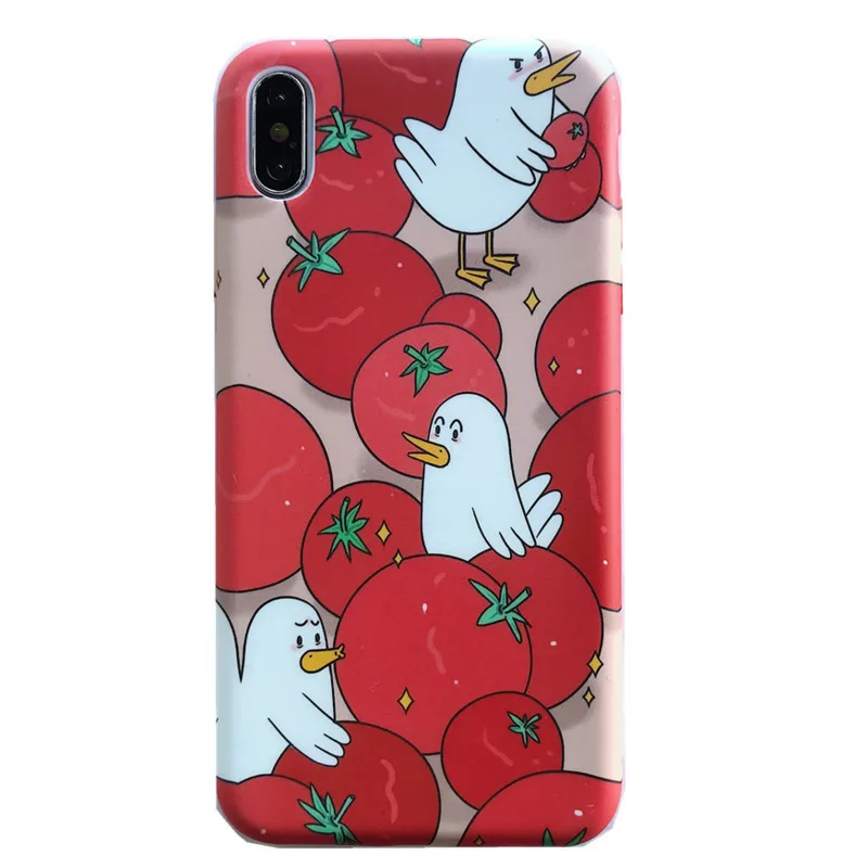 Оригинальный мультяшный креативный чехол для телефона с курицей iPhone X XS XR XSMax 8 7 6 6S