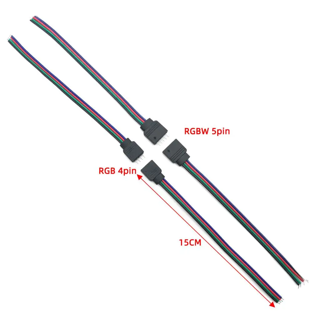 5 пар 4Pin RGB 5PIN коннектор RGBW линейный адаптер контактный тип вставки