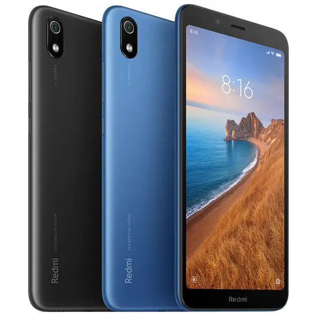 Глобальная версия Xiao mi Red mi 7A mi Celular 2GB 16GB смартфон Snapdargon 439 Octa Core 4000mAh AI Face Unlock 5,4" камера 13 МП - Цвет: Blue
