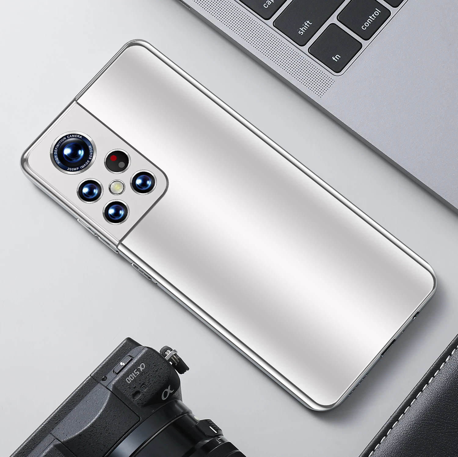 S22-tel&eacute;fono inteligente Ultra versi&oacute;n Global, dispositivo HD de 6,93 pulgadas, 5G, Qualcomm 888 + Android 12, 16GB RAM + 1T ROM, 6800mAh-2