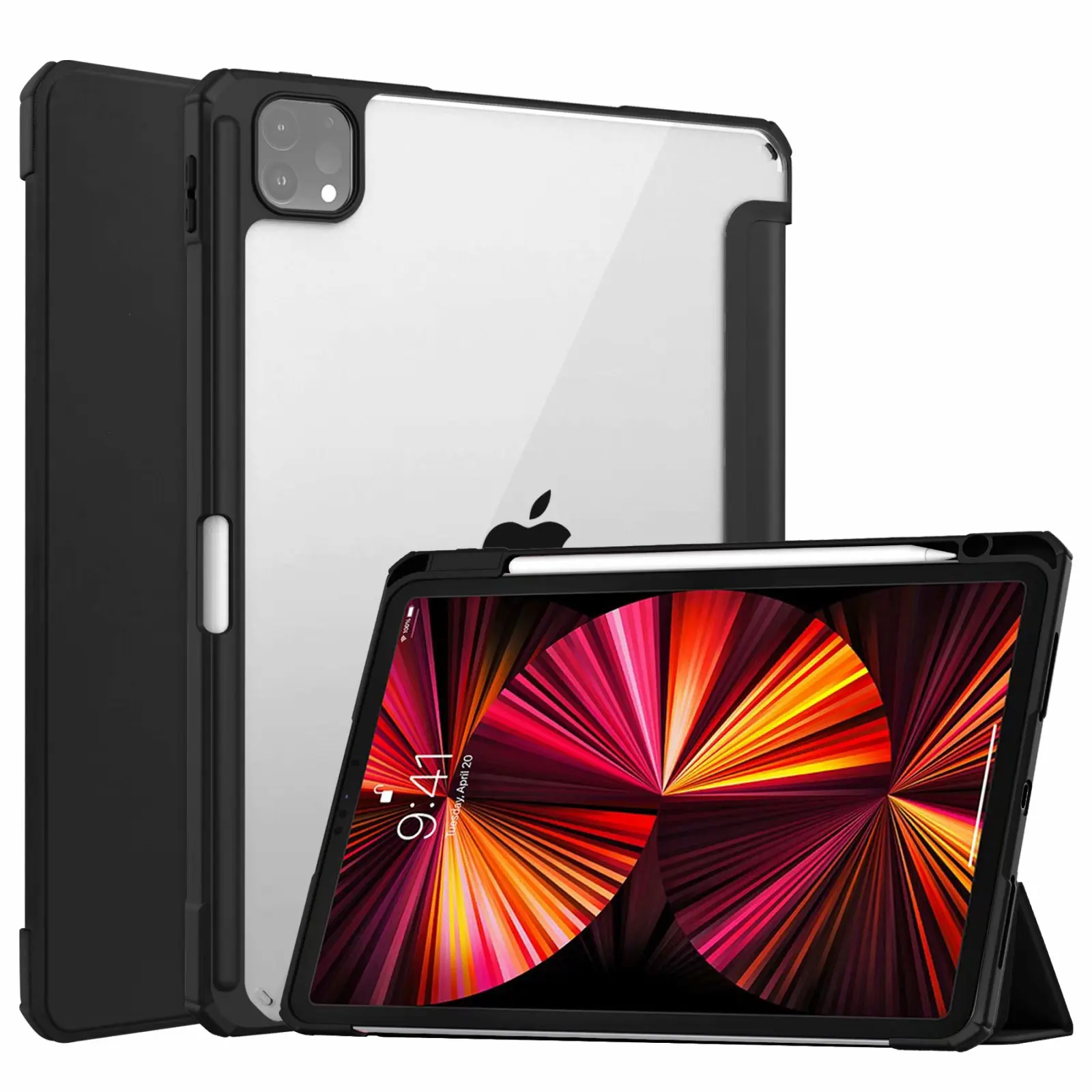 

Чехол для iPad Pro 11, чехол 2020 с держателем для карандашей, Магнитный чехол из искусственной кожи для iPad Pro 11, чехол 2021 для iPad Pro 11, чехол 2018