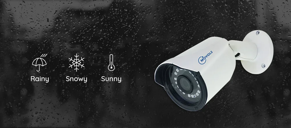 Movols 1080P 8CH DVR CCTV камера системы 4 шт красочные 4 шт ИК ночного видения камеры безопасности ИК водонепроницаемый комплект видеонаблюдения