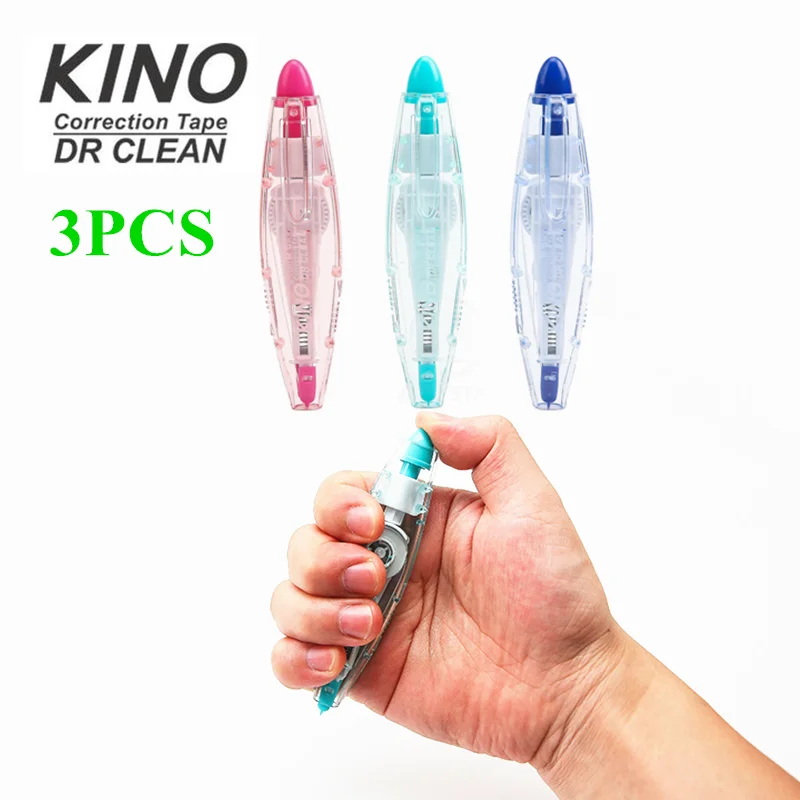 

3 шт./лот, выдвижная Корректирующая лента, 6 м, M & G, корректор для школы, Студенческая лента, ручка, офисная, белая, настоящая, ФИТА, корретива