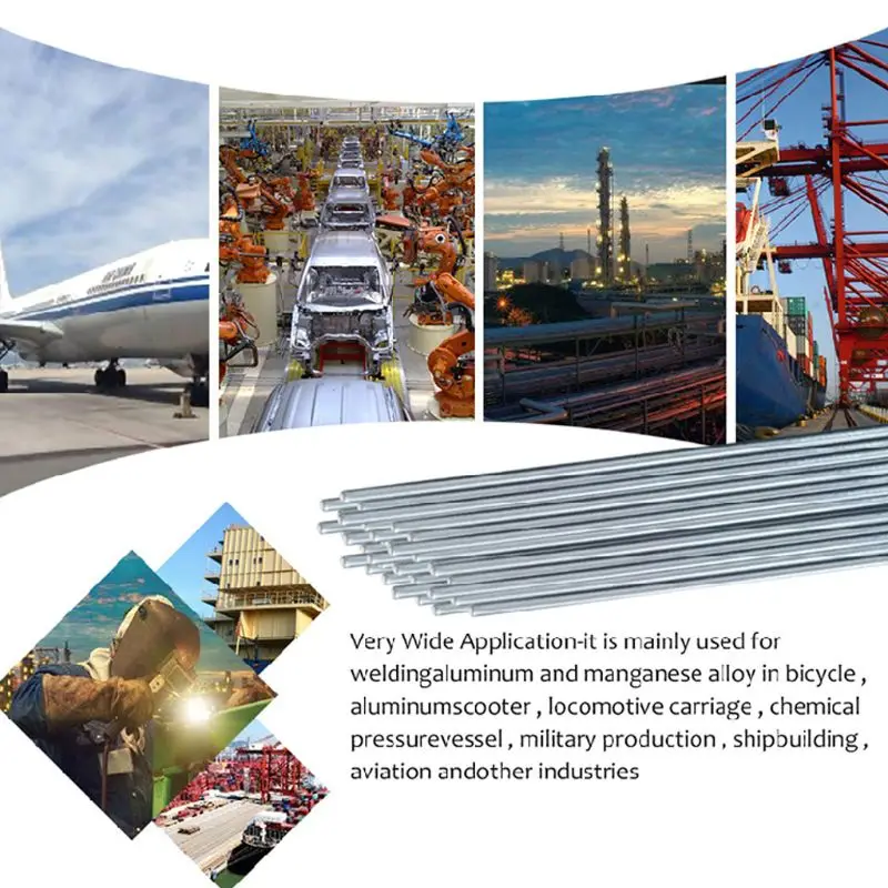 

30Pcs 1.6mm 50cm/19.7" Low Temperature Welding Wire Flux-Cored Aluminum Rod WE53 Copper Replacement Kits No Solder Powder