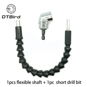 14 дюймов гибкий шестигранный стержень отвёртки Мощность сверло расширение 105 градусов Угловое устройство + резьбовое соединение + гибкий Extensi