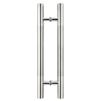304 Stainless steel H type door handle glass door wooden door aluminium door polish finish door hardware