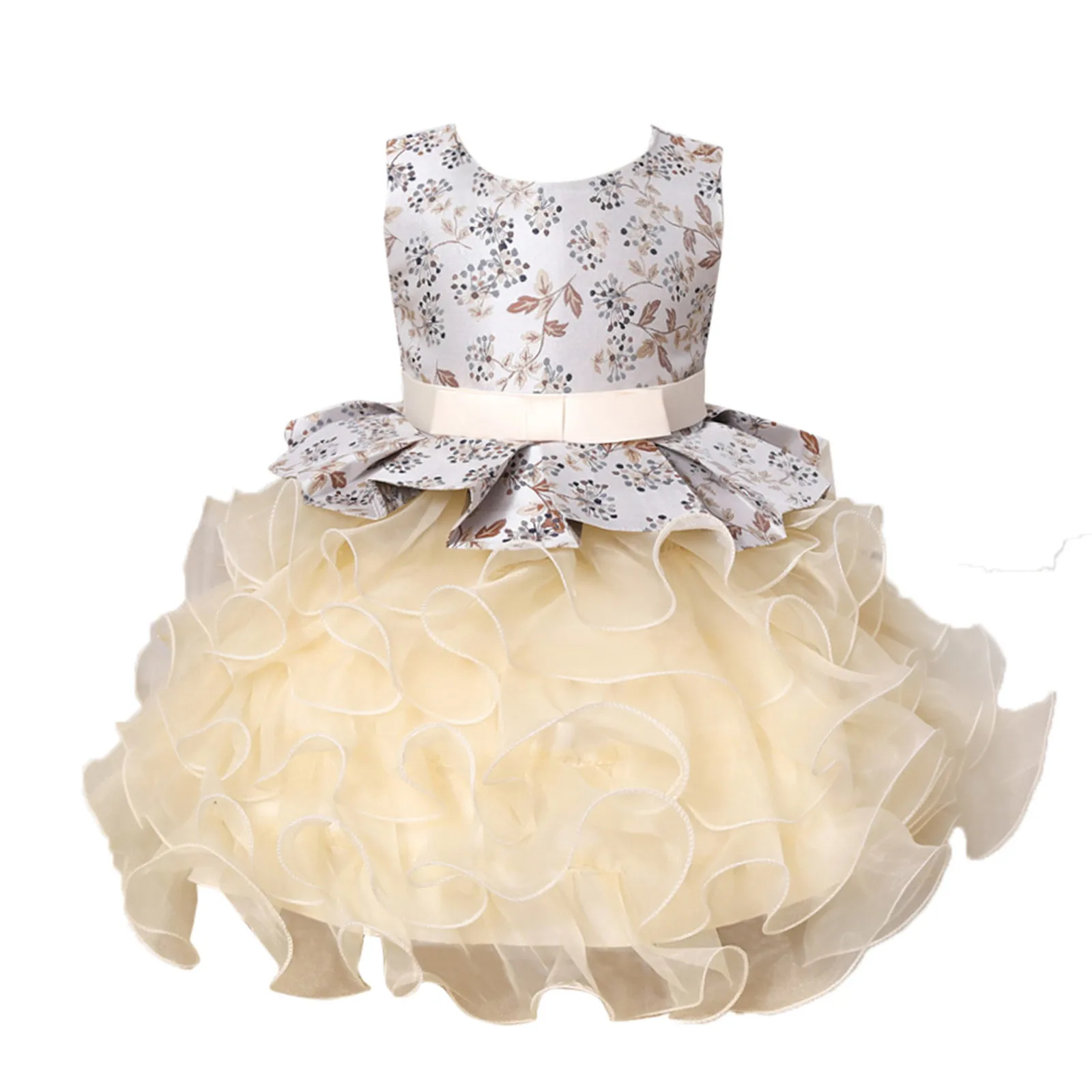 4 вида стилей детское кружевное бальное платье принцессы с цветочным рисунком