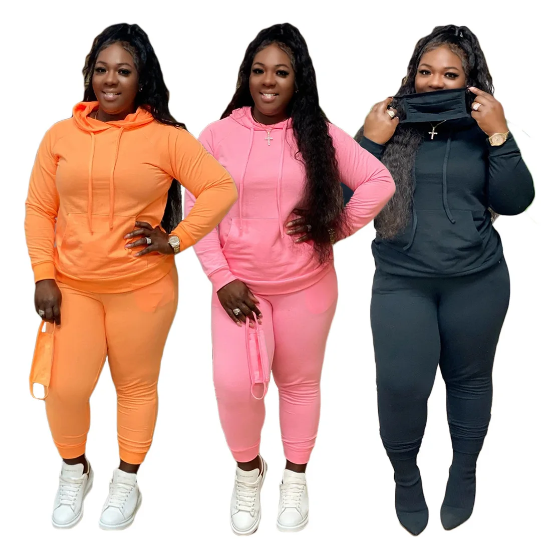 

2022 New Arrivals Women Sweatshirt Pullover Sports Pleated Pile Suit Ladies Hooded Casual Two Piece Set For Winter And Autumn