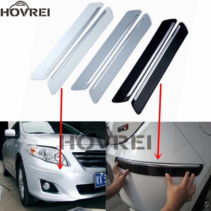 4 шт./компл. Защита бампера автомобиля автомобильный резиновый Стайлинг литье