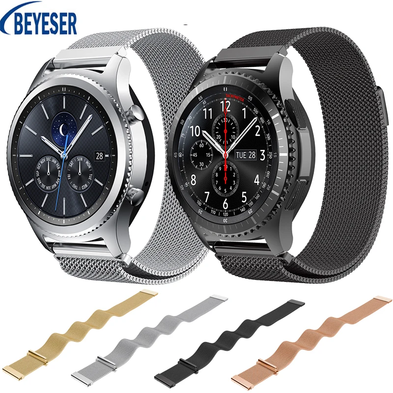 Ремешок Milanese frontier для часов Samsung Galaxy 22 мм ремешок 46 металлический Gear S3|Ремешки