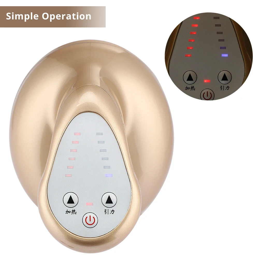 

Electric Cupping Guasha Full Body Massager EMS Stimulation Weight Loss Slim Heating Suction Cup Chinese Therapy Stress Relief