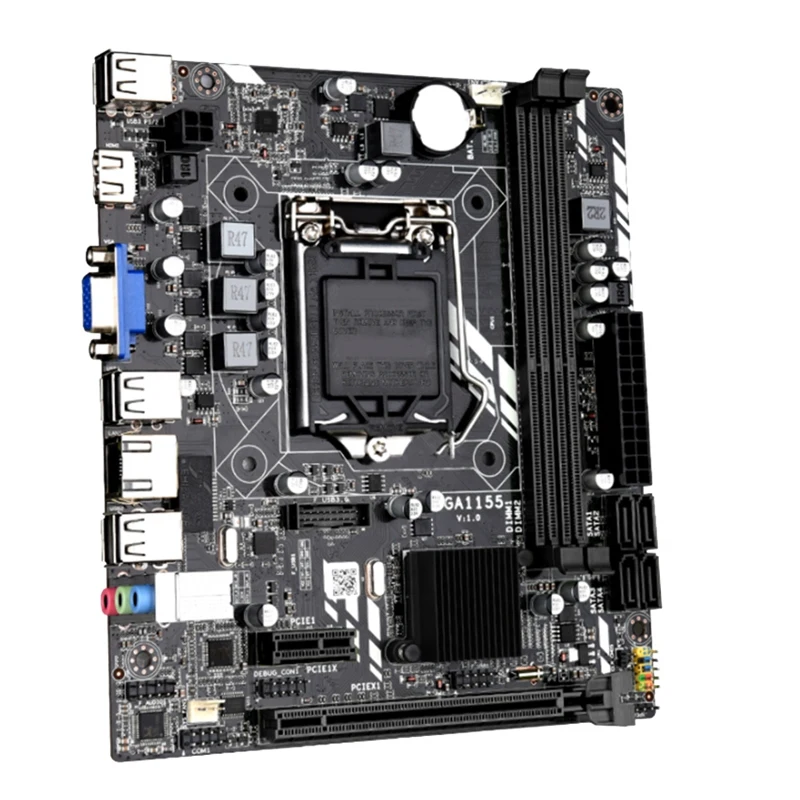 Материнская плата LGA 1155 для Core I7 / I5 I3 Pentium Celeron LGA1155 DDR3 M-ATX Материнские платы H61 |