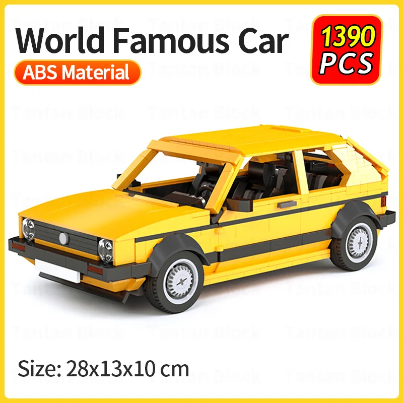 

Classic World Famous Car Model Bricks MOC City Ideas Assembly Vehicle Building Blocks Creator Kids DIY Toys Children Xmas Gifts