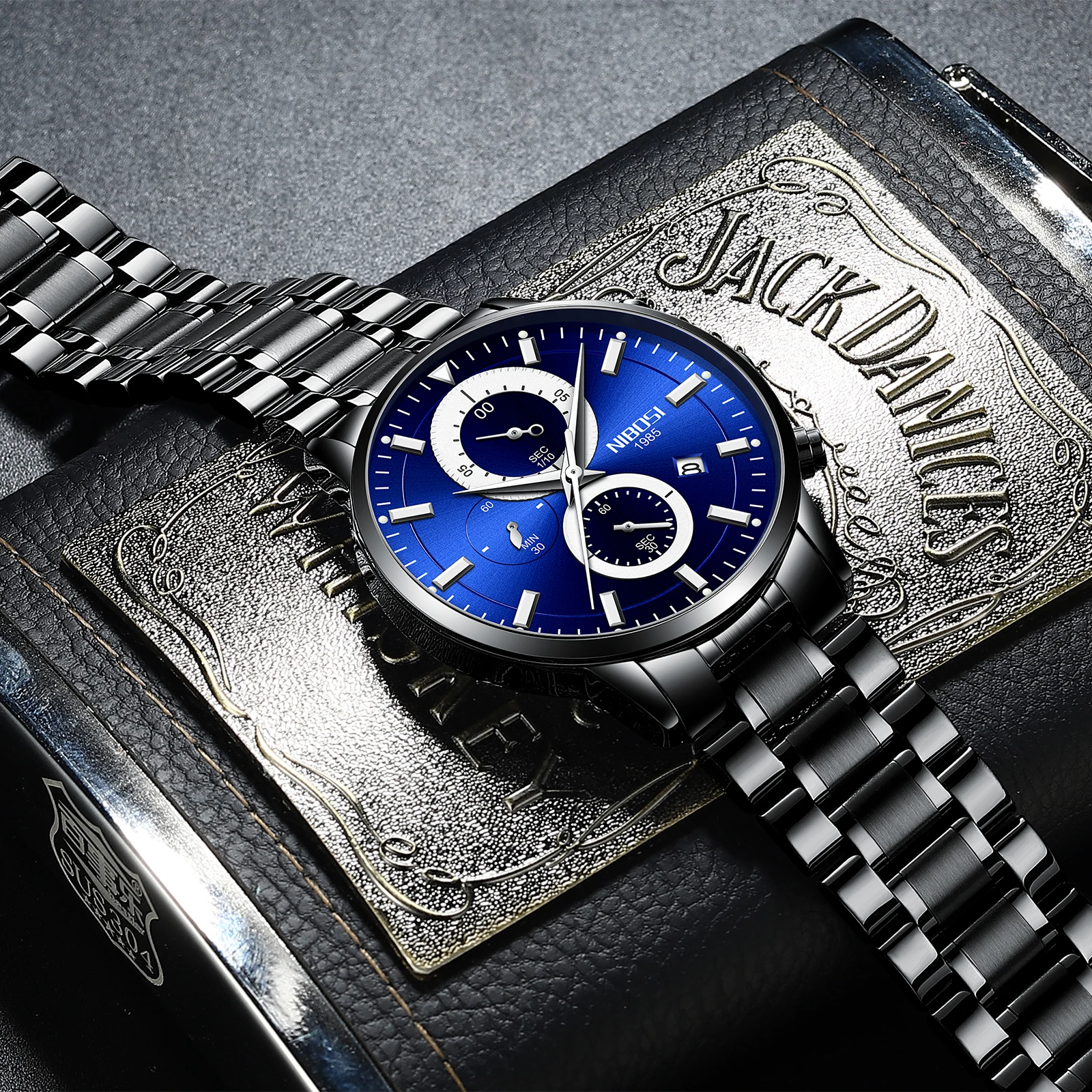 

NIBOSI Mens Watches Top Brand Luxury Relogio Masculino Business Automatic Quartz Watch Men Fashion Casual Waterproof Wristwatch