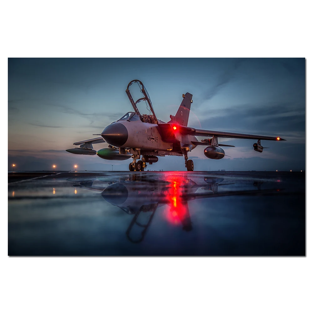 Изображение истребителя Торнадо настенные художественные плакаты холст ткань